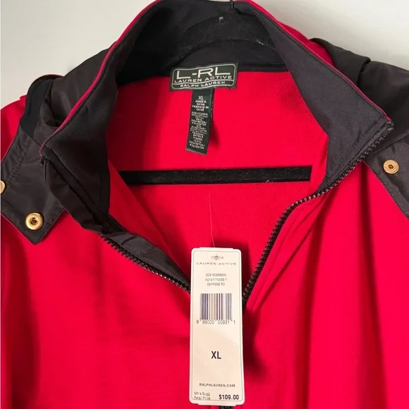 Ralph Lauren Active Red and Black Patch Jacket, NWT, Women’s XL - Picture 4 of 8